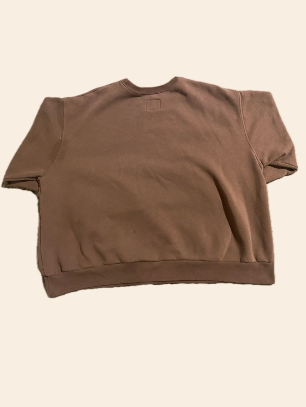 Abercrombie & Fitch Soft A&F Brown Fleece Crewneck - Picture 2 of 5